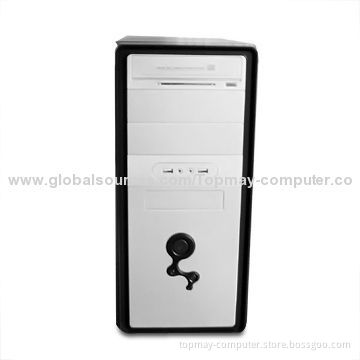 ATX Desktop Computer Case with 0.5mm Thickness, Measures 385 x 185 x 413mm, Made of SECC